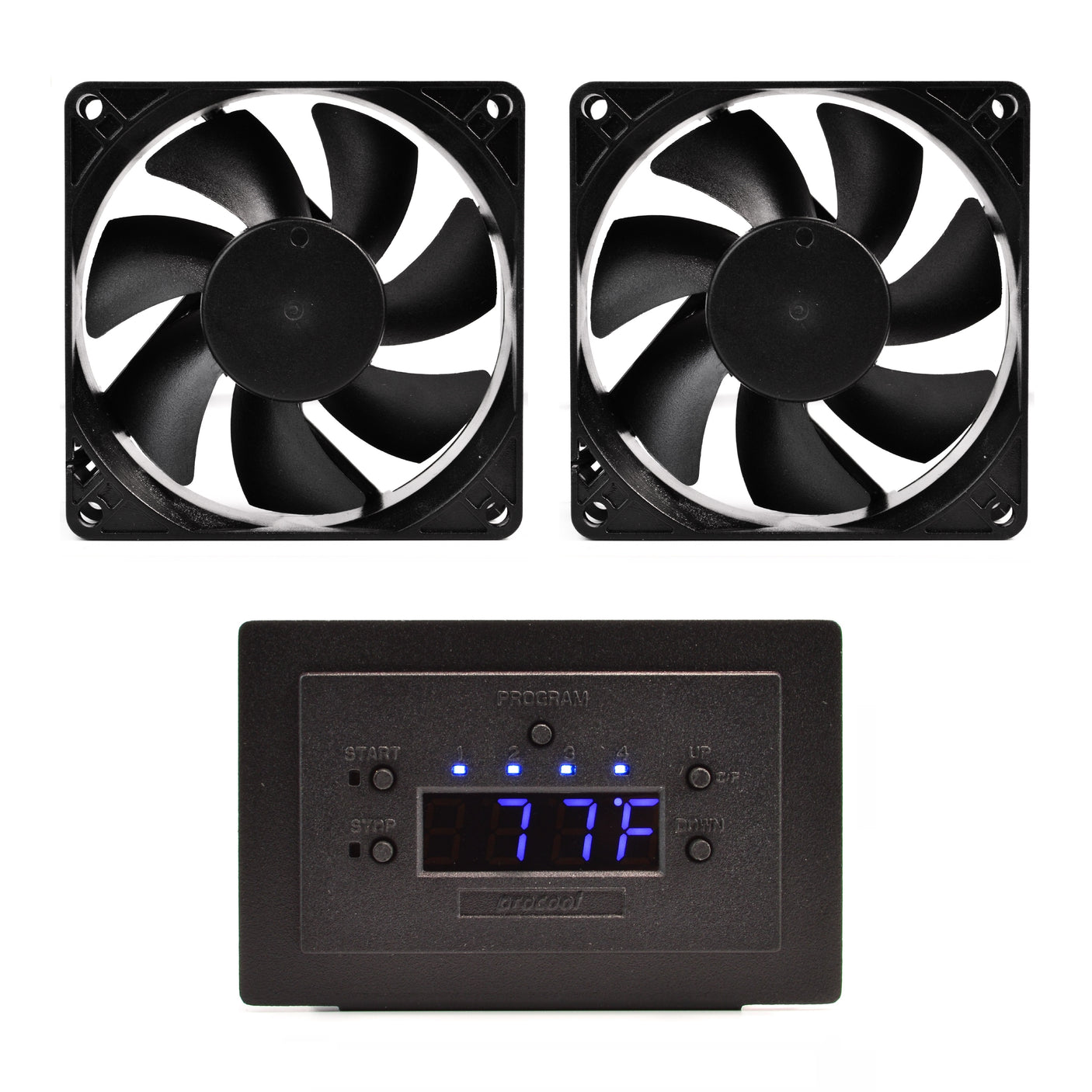 AVP-280T - Temperature-Controlled Cabinet Fan System