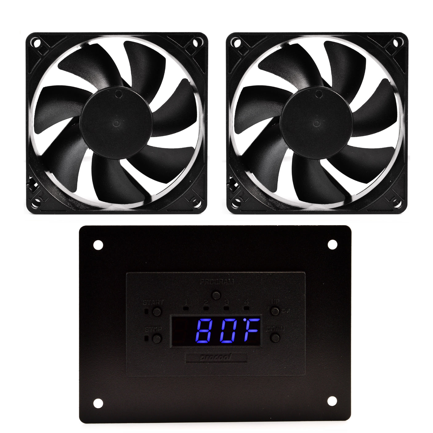 AVP-280T - Temperature-Controlled Cabinet Fan System