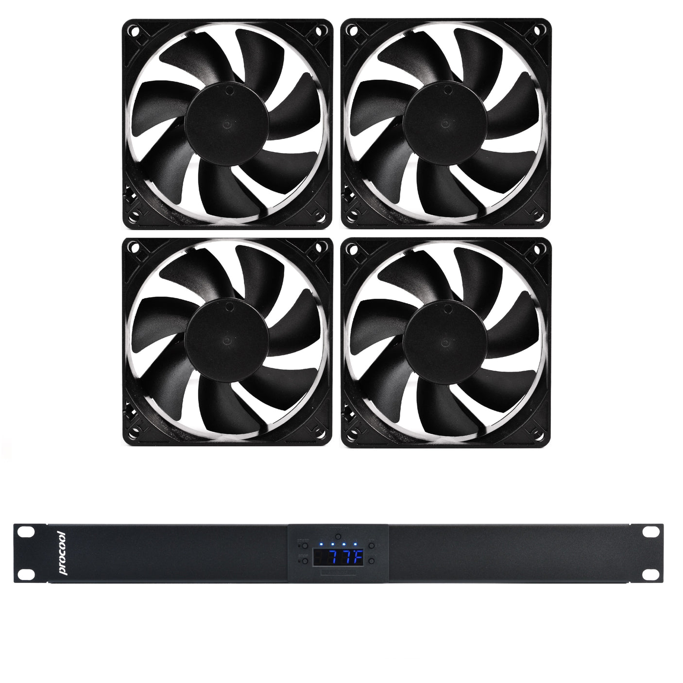 AVP-480T - Temperature-Controlled Cabinet Fan System