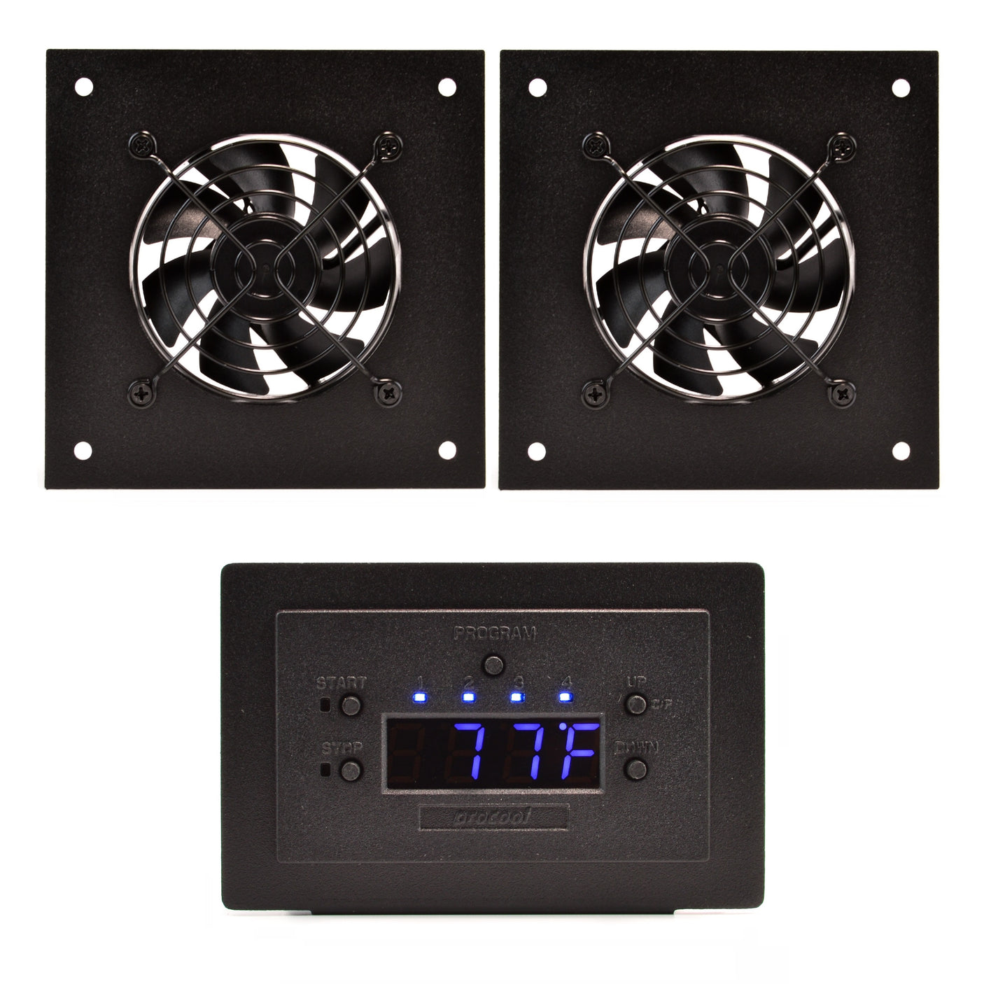 AVP-280T - Temperature-Controlled Cabinet Fan System