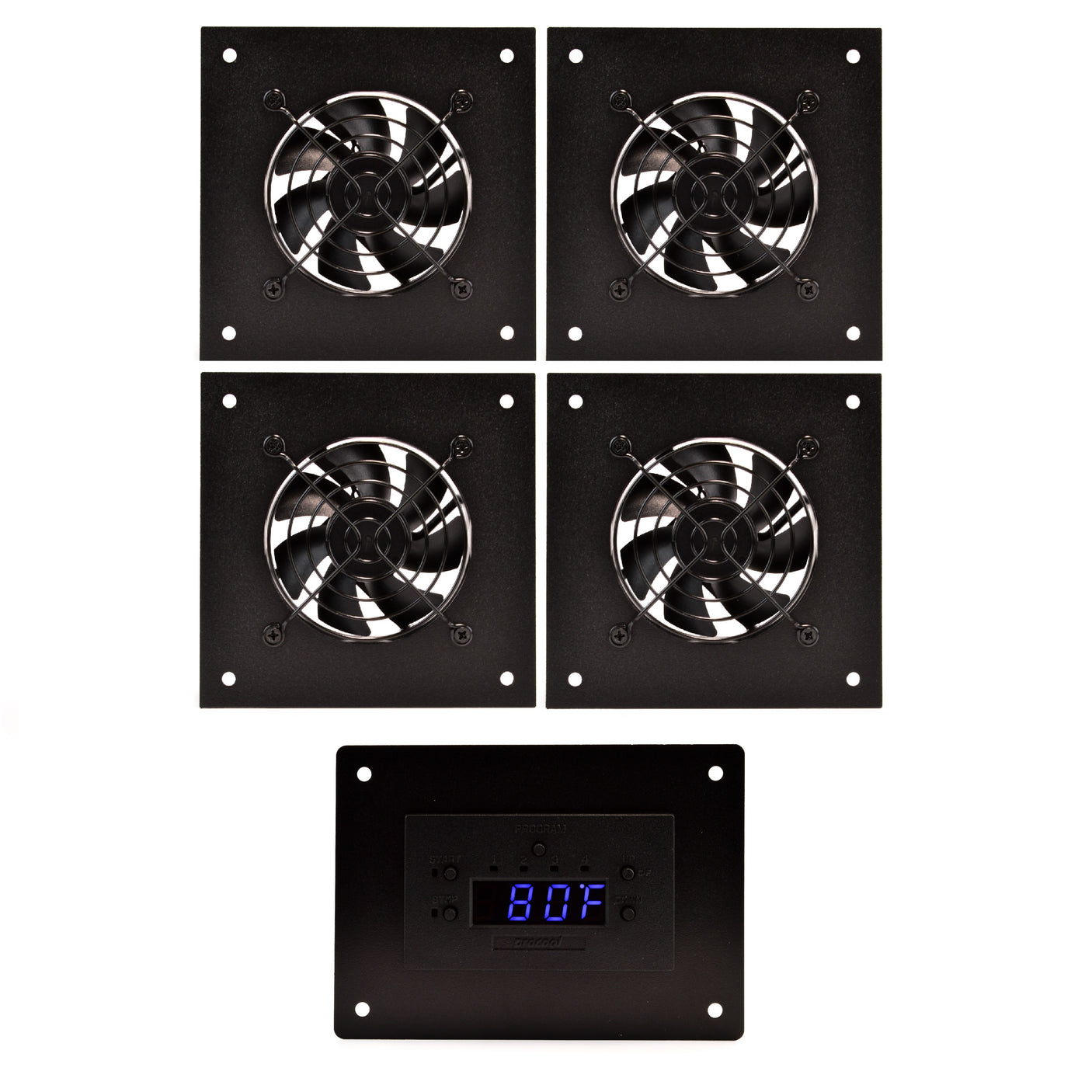 AVP-480T - Temperature-Controlled Cabinet Fan System