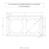 AV-M280 - Dual 80mm Fan Mounting Plate