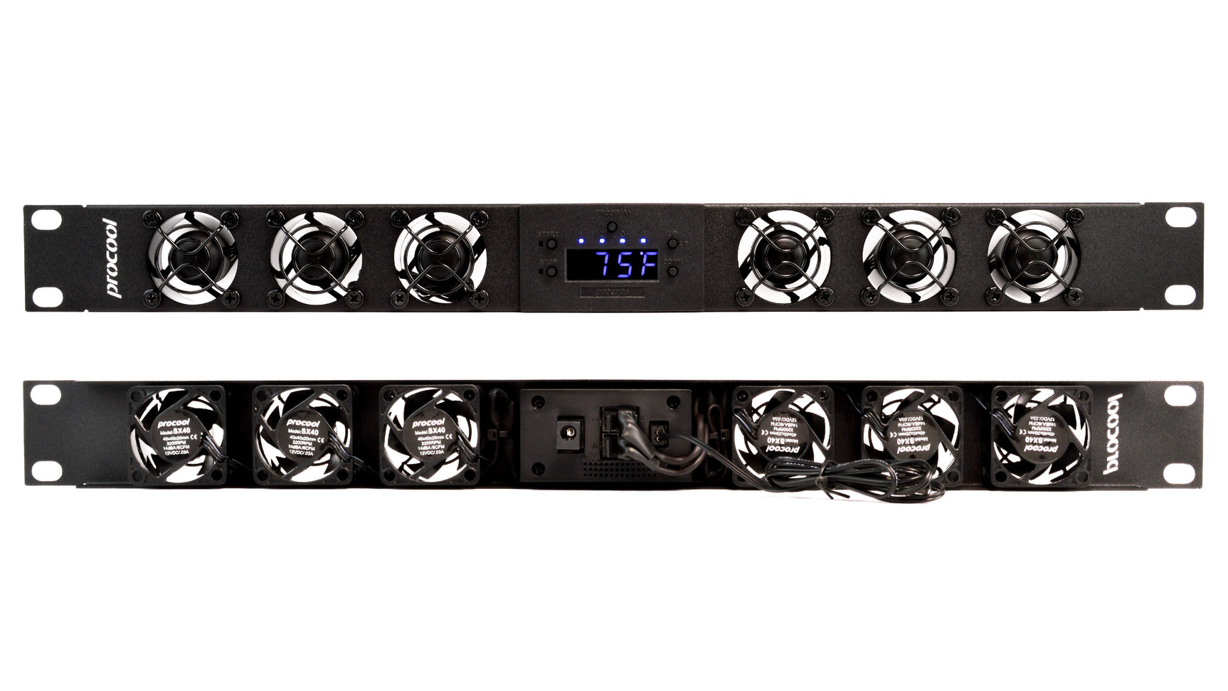 SP640X - 1U Temperature-Controlled Quiet Rack Fan System