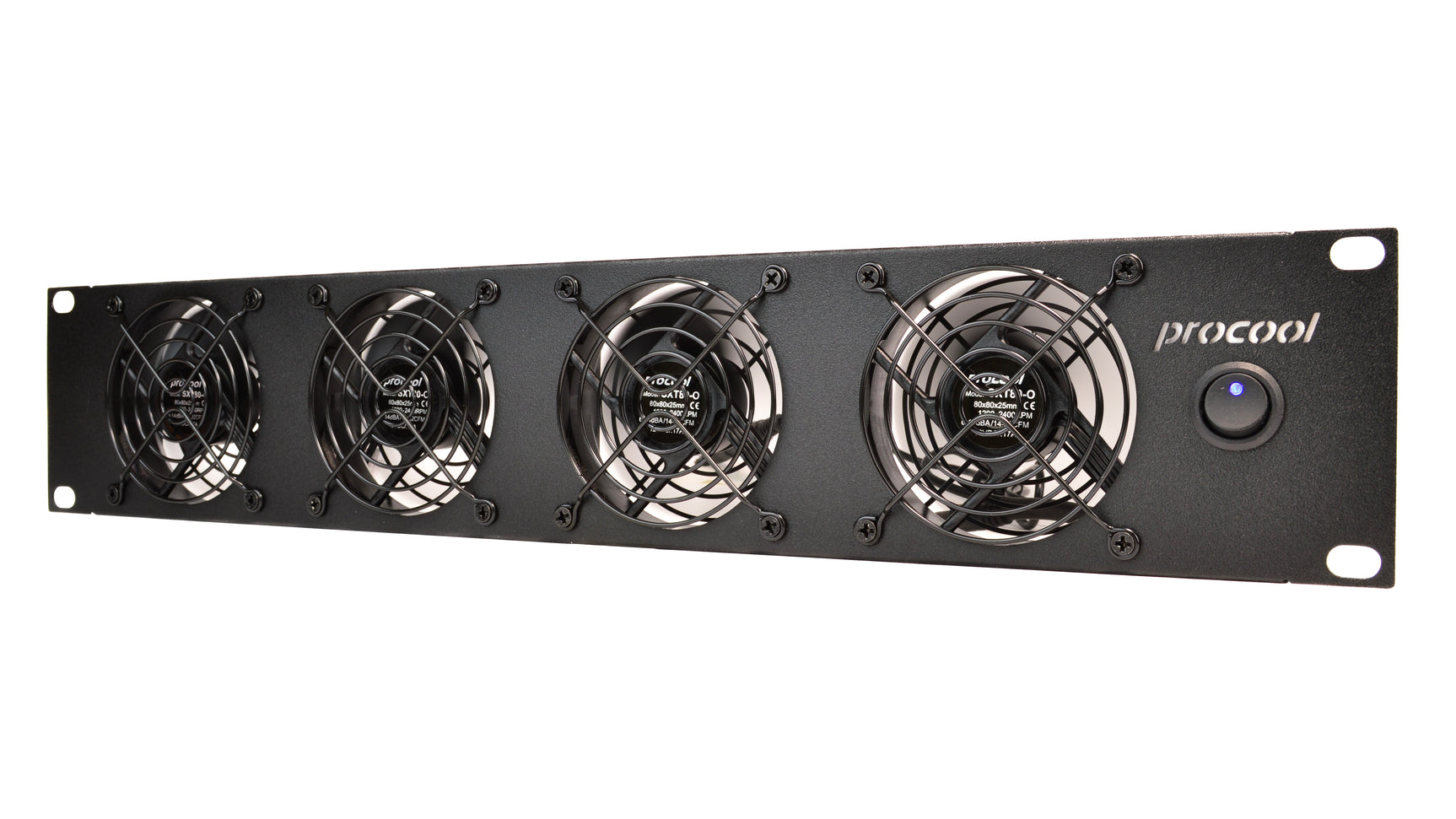 SXT480 - 2U Quiet Temperature-Controlled Variable Speed Rack Fan System